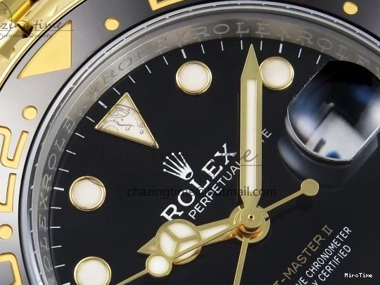 MiroTime 0309 SportInspired GMT-Master II 126713 GRNR ARF 1:1 Best Edition Black Dial on YG SS Jubilee Bracelet VR3285 CHS 1663